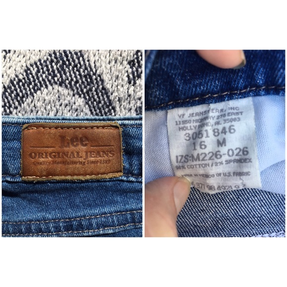 90’s Vintage Plus Size High Waisted Lee Jeans 16 - Picture 3 of 7